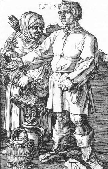 Albrecht Durer The Peasant and His Wife at the Market